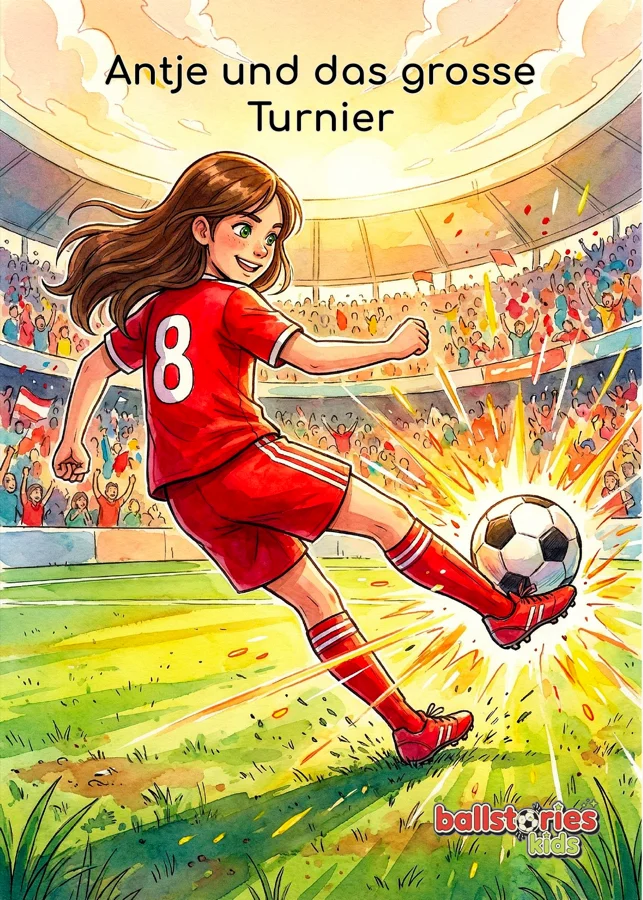 Buchcover: Antje und das grosse Turnier - personalisierte Fußballgeschichte